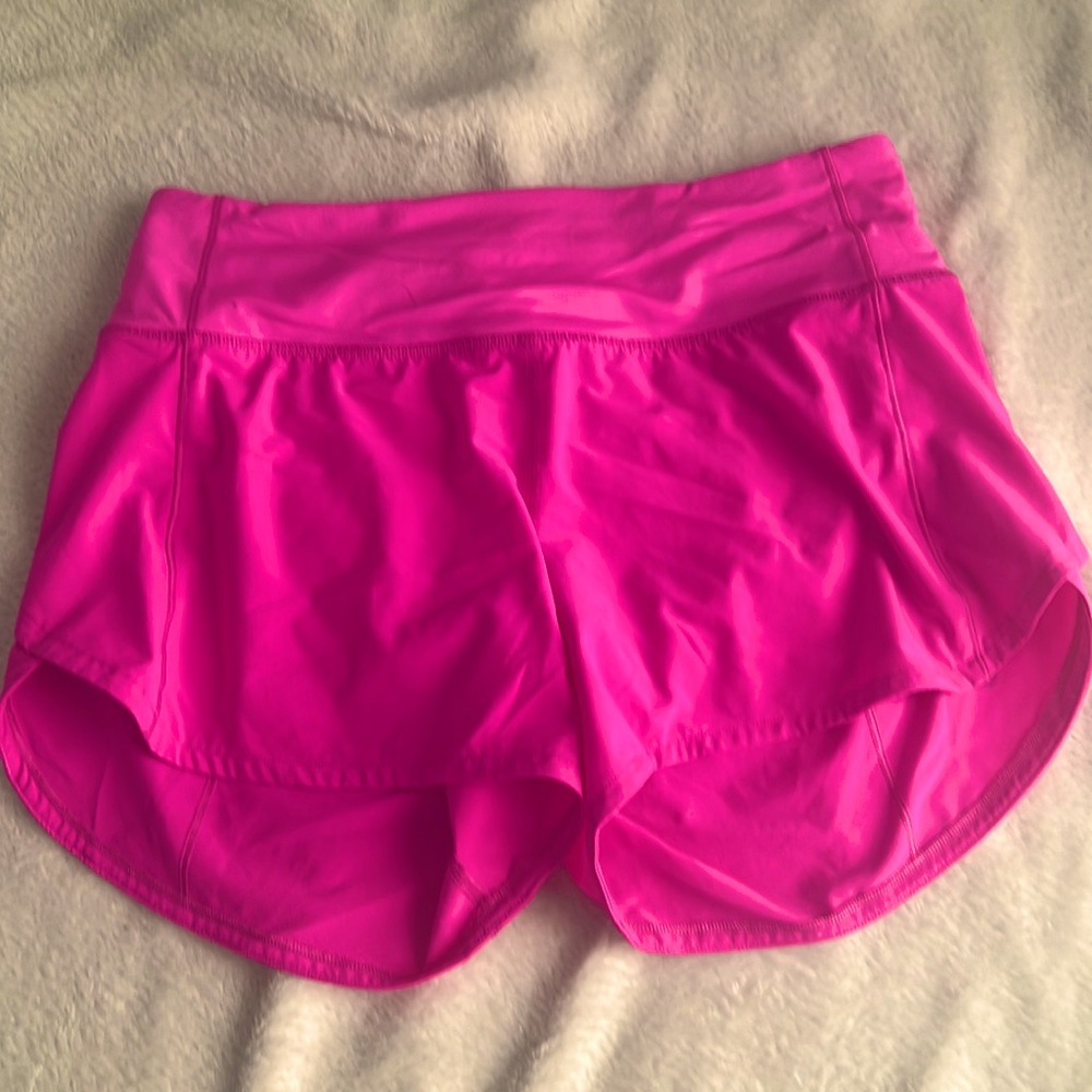 Lululemon Pow Pink Speed up shorts